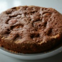 Mandlový dort s meruňkami