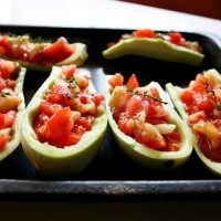 Plněná pečená cuketa