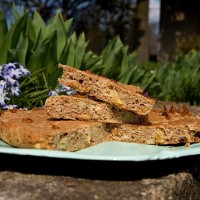 Celozrnný banánový koláč