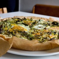 Slaný koláč s chřestem