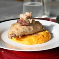 Pečený králík na hořčičné omáčce