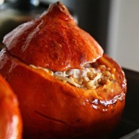 Zapečená dýně s bulgurovou směsí