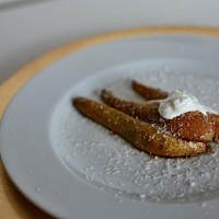 Hruška na medu s kokosem