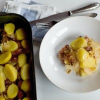 Zapečený celer s bramborami