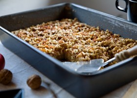 Jablečno-ořechový koláč