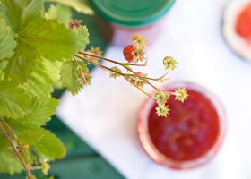 Jahodový džem s přírodním pektinem a chia semínky