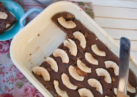 Čokoládový koláč s jablky