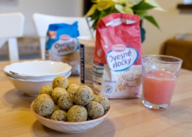 Nepečené ovesné kuličky