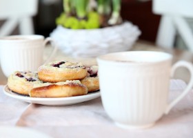 Koláčky s tvarohem a ovocem