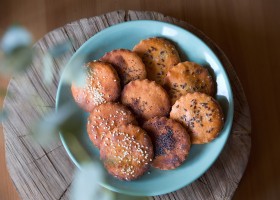 Krekry z mouky z červené čočky