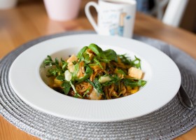 Rýžové nudle se zeleninou