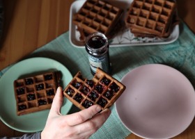 Čoko vafle s kefírem