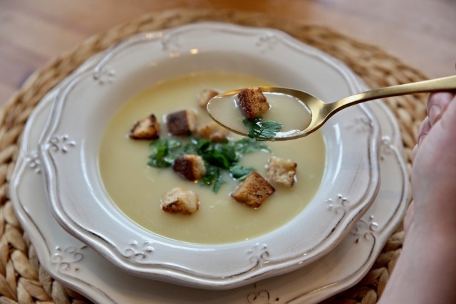 krémová česnečka