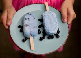 Šmoulí nanuk s ovocem