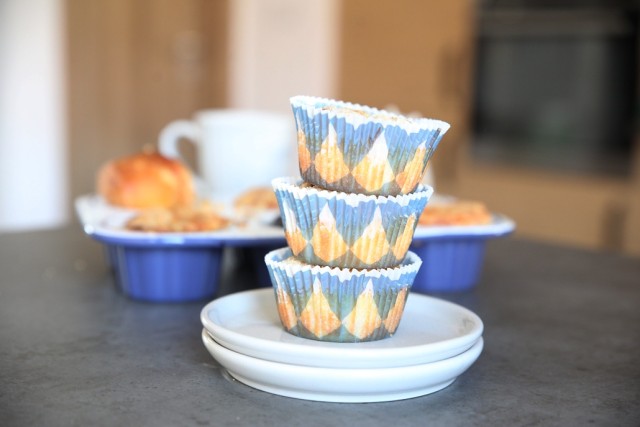 ovocné muffiny s drobenkou