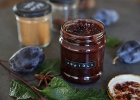 Pečená povidla s čokoládou