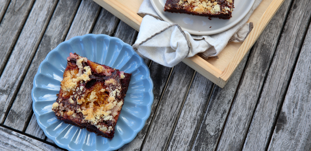 recept jablka a švestky