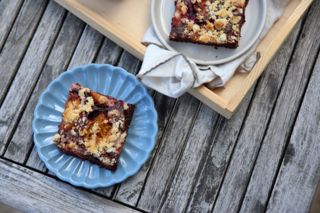 recept jablka a švestky